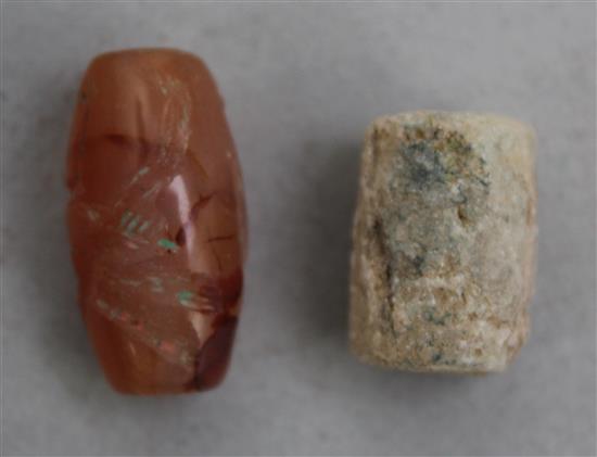 Two Neo-Assyrian and one Neo-Babylonian stone cylinder seals, c.800-600 B.C.